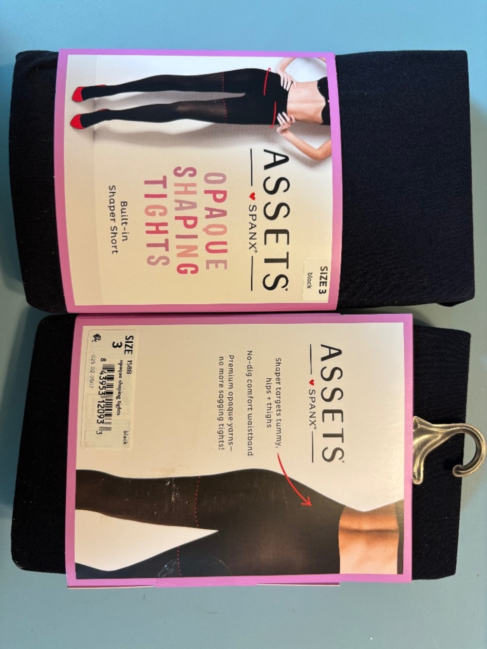 Assets Spanks black opaque shaping tights-2